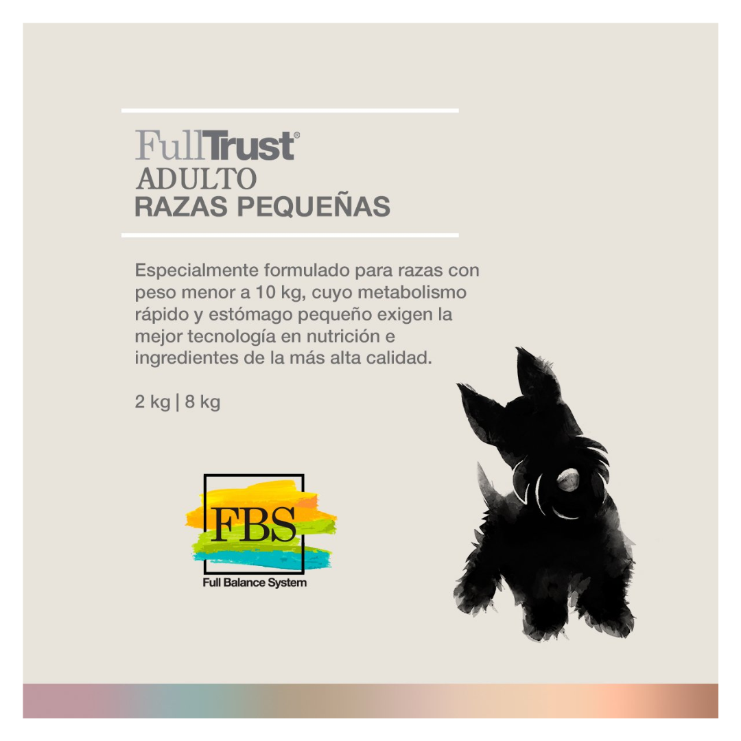 FullTrust Alimento Perro Adulto Raza Pequeña Receta Pollo y Res