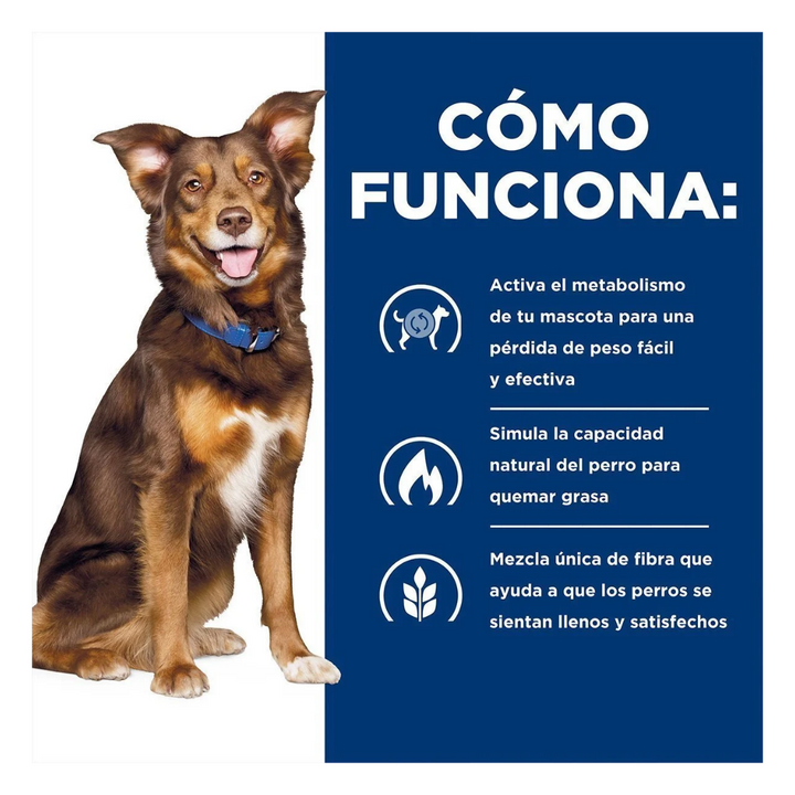 Hill's Prescription Diet Metabolic Alimento Húmedo Control de Peso para Perro Adulto, 370 g
