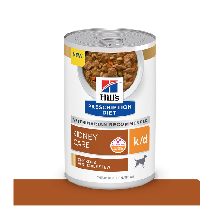 Hill's Prescription Diet k/d Alimento Húmedo Cuidado Renal para Perro Adulto Pollo en Estofado, 354 g