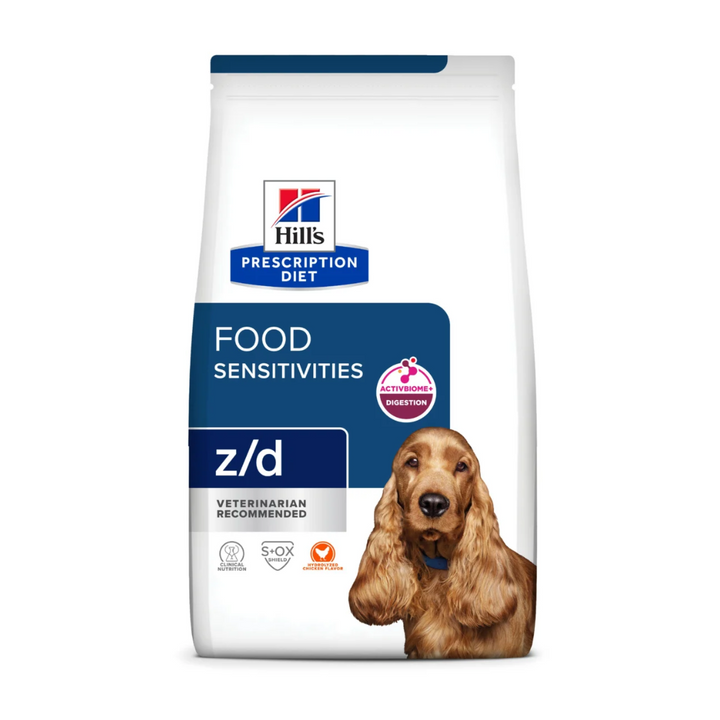 Hill's Prescription Diet z/d Croquetas para Alergias Alimentarias para Perro Adulto Receta Pollo,