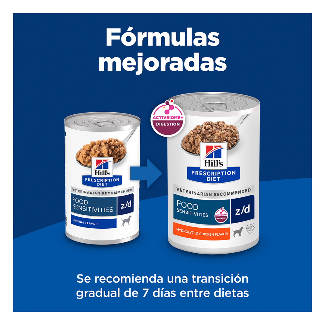 Hill's Prescription Diet z/d Alimento Húmedo Alergias Alimentarias para Perro Adulto, 370 g