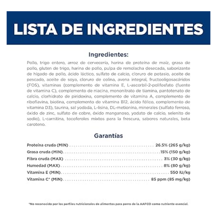 Hill's Science Diet 7+ para Gato Senior Receta Pollo