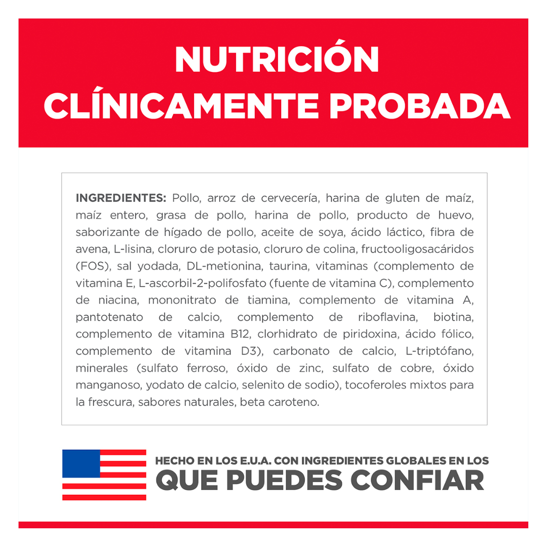 Hill's Science Diet Sensitive Stomach & Skin Alimento Piel y Estómago Sensibles para Gato Adulto, 7 kg