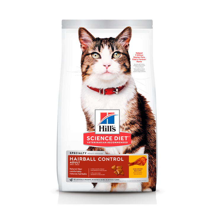 Hill's Science Diet Hairball Control Alimento Seco Control de Bolas de Pelo para Gato Adulto