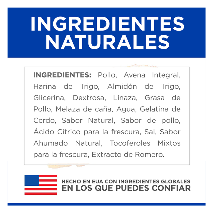 Hill's Natural Jerky Mini- Strips Premio Suave en Tiras para Perro Receta Pollo, 200 g
