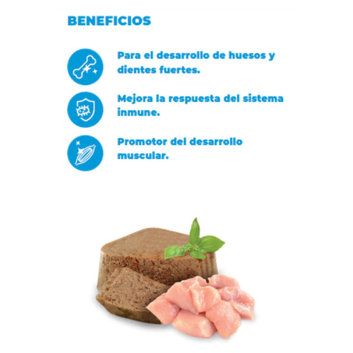 Nupec Cachorro alto en pollo 100 g Alimento Humedo