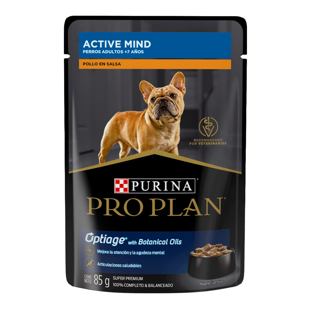 Pro Plan Adult 7+ Optiage Alimento Húmedo Perro Senior Receta Pollo en Salsa, 85 g
