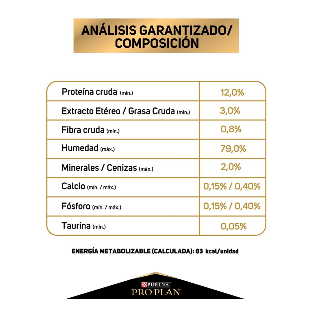 Pro Plan Optiprebio Alimento Húmedo para Gato Adulto Salmón en Salsa, 85 g