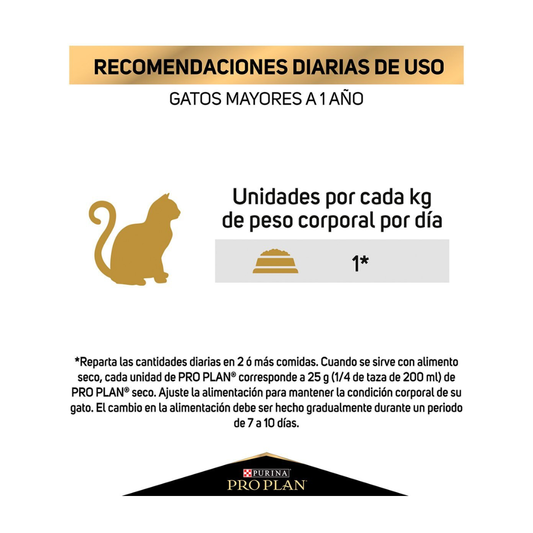 Pro Plan Optiprebio Alimento Húmedo para Gato Adulto Salmón en Salsa, 85 g