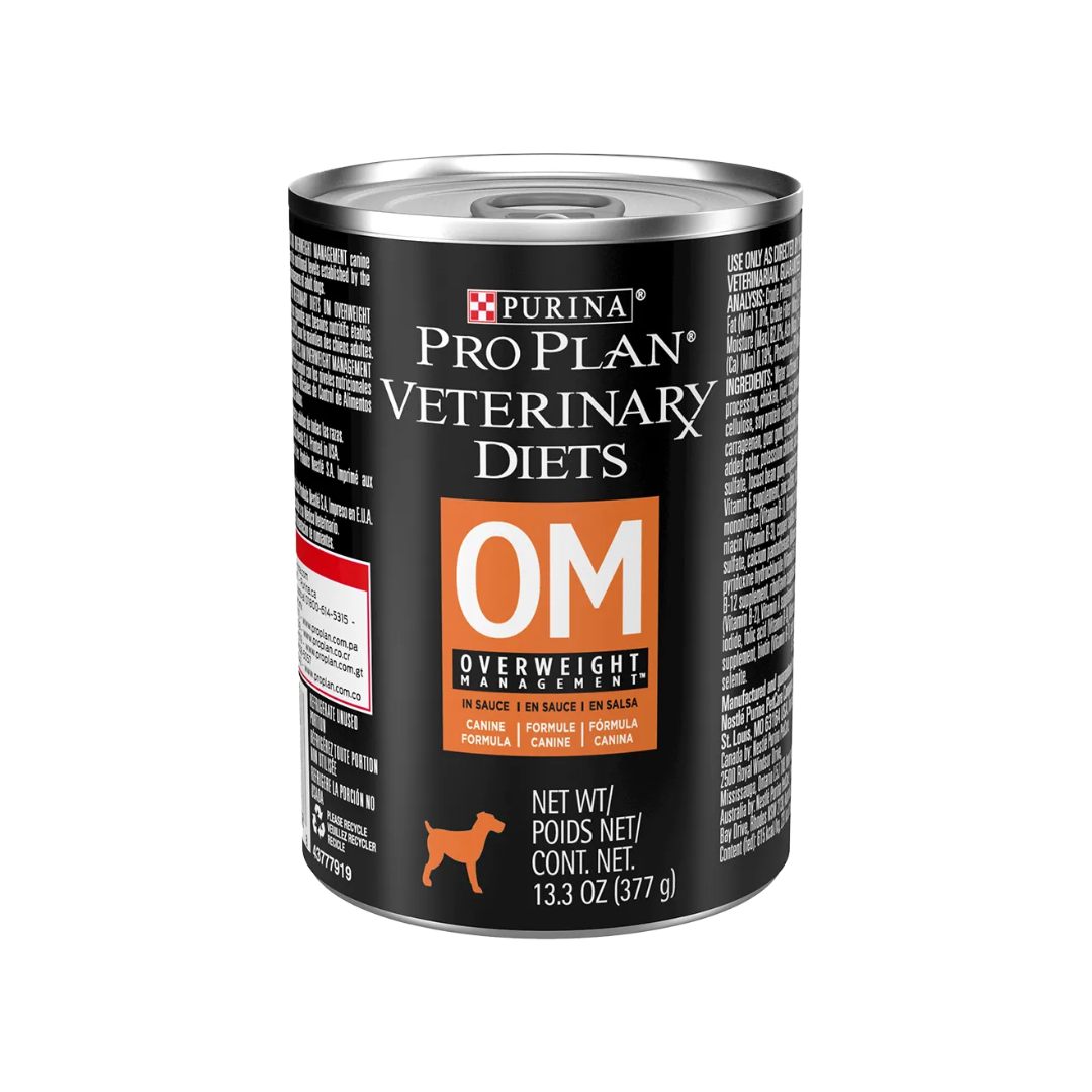 Pro Plan Veterinary Diets OM manejo del sobrepeso humedo en lata 377 gr