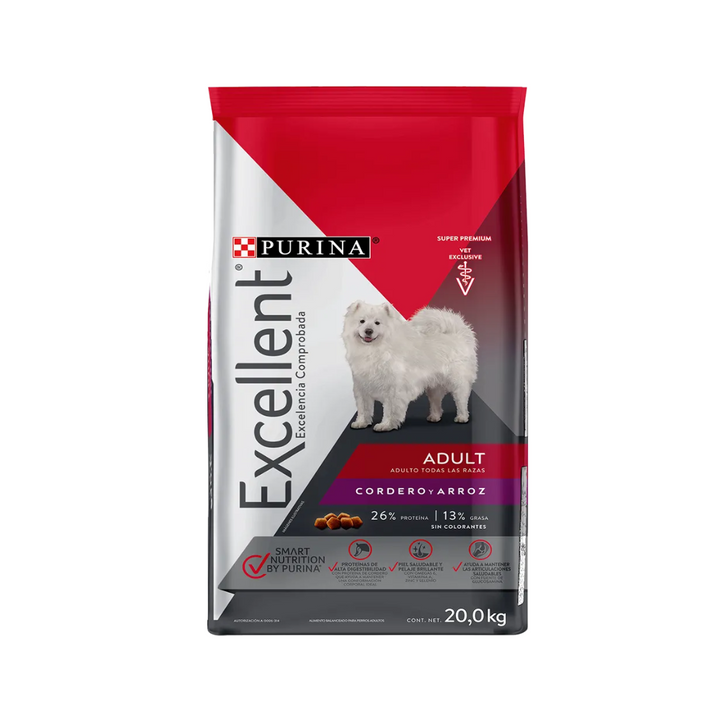 Purina Excellent Adulto Cordero y Arroz Todas Las Razas