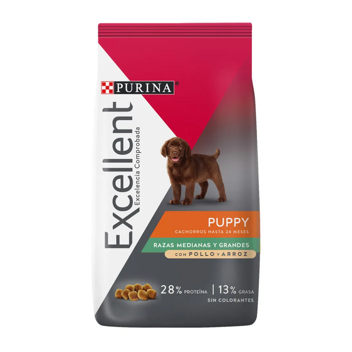 Purina Excellent Puppy Pollo y Arroz Raza Mediana y Grande
