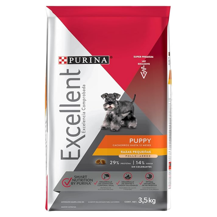 Purina Excellent Puppy Pollo y Arroz Raza Pequeña