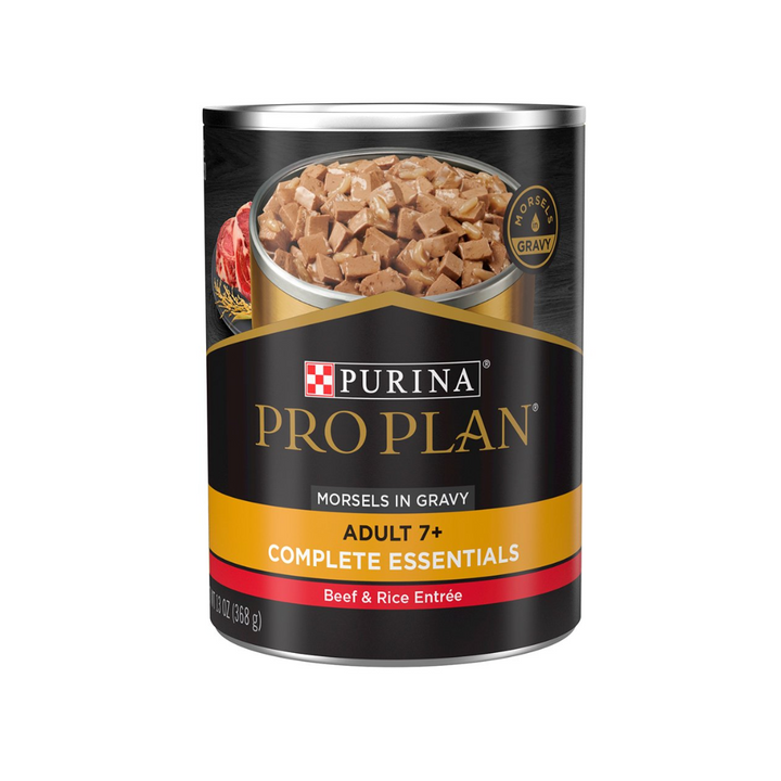 Purina Pro Plan Dog Adult 7+ Beef y Rice Lata 368 g