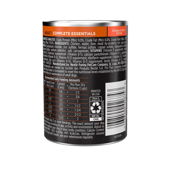 Purina Pro Plan Dog Adult Chickent y Rice Lata 368 g