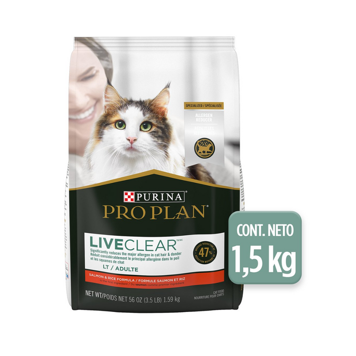 Purina Pro Plan Live Clear Gato Adulto Salmon y Arroz