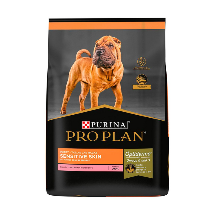 Purina Pro Plan Optiderma Sensitive Skin Perro Cachorro Todas las Razas Salmon y Arroz