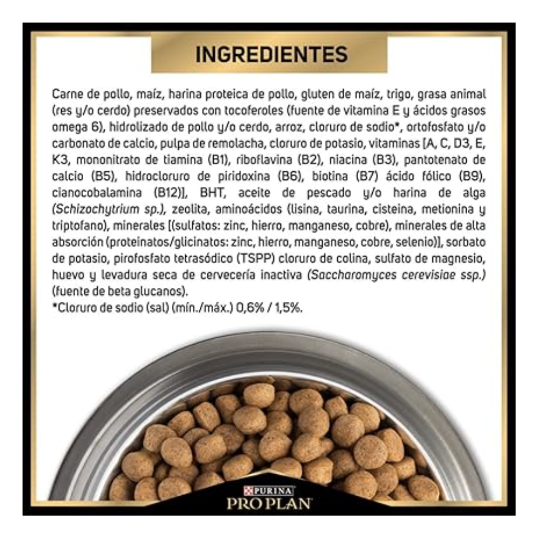 Purina Pro Plan Optienrich Exigent Perro Adulto Raza Pequeña Pollo y Arroz