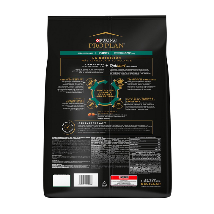 Purina Pro Plan Optistar Dog Puppy Razas Medianas