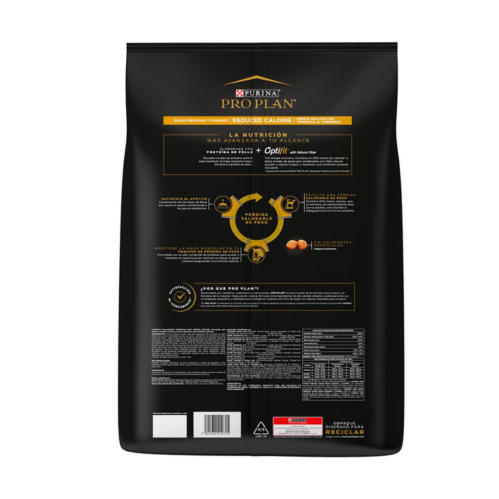 Purina Pro Plan Reduced Caloria Optifit Dog Adulto Razas Medianas y Grandes
