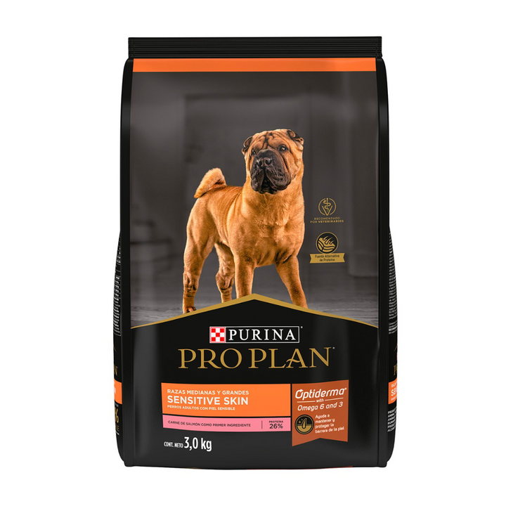 Purina Pro Plan Sensitive Skin Dog Adulto Razas Medianas y Grandes