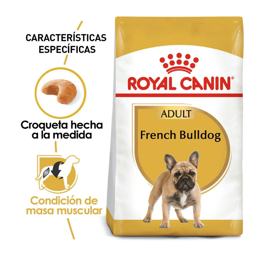 Royal Canin Alimento Seco para Perro Adulto Raza Bulldog Francés