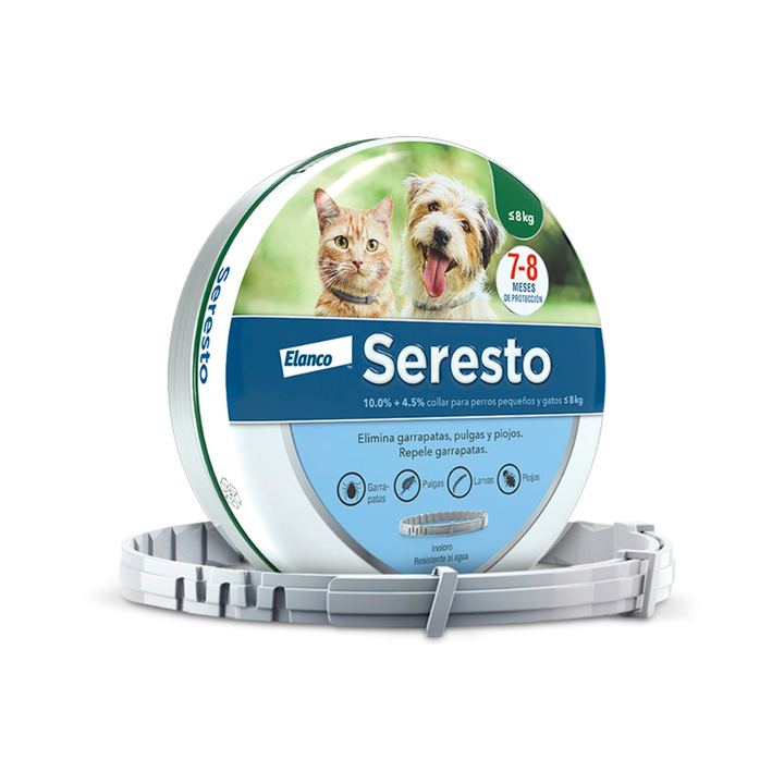 Seresto Collar Antiparasitario Externo para Perro y Gato, Chico