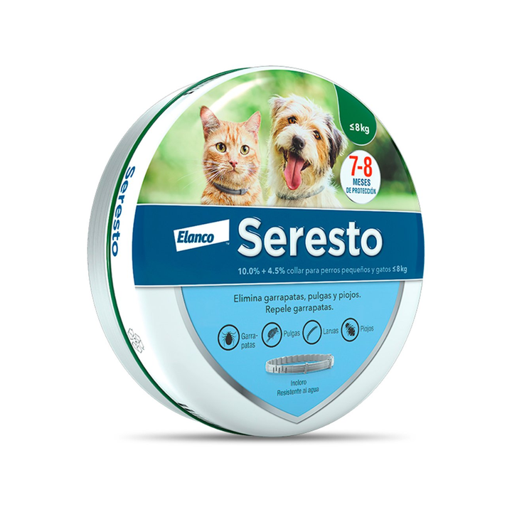 Seresto Collar Antiparasitario Externo para Perro y Gato, Chico